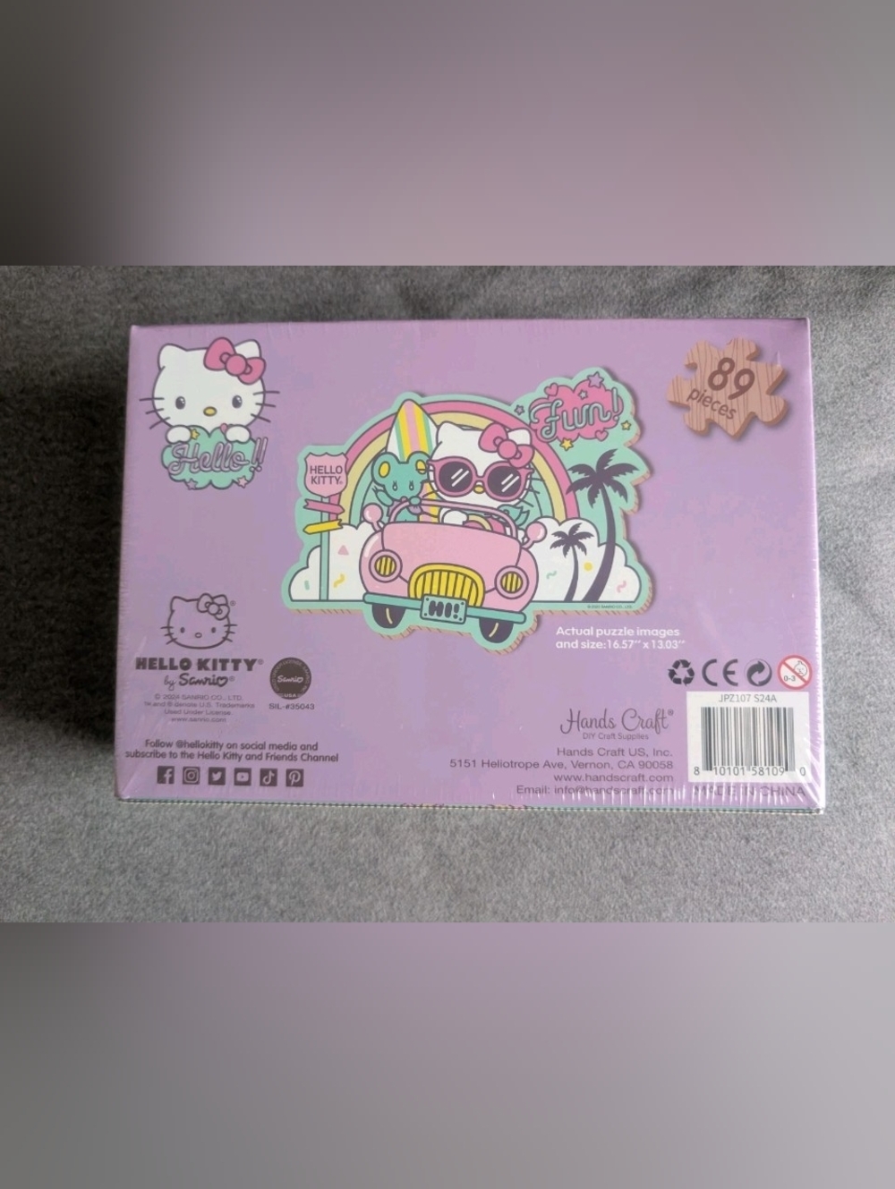 NEW Hello Kitty 89 Piece Puzzle 2024 Sanrio Hello Kitty / Sealed - Picture 2 of 3